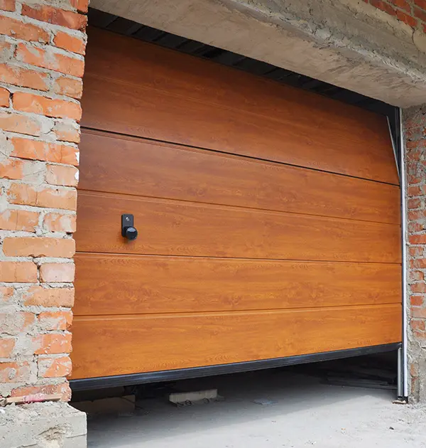 Wooden garage door installation service