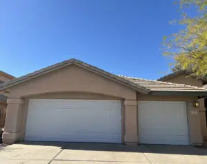 Double garage residential property exterior
