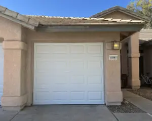 House garage door exterior view