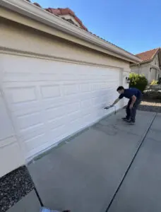 repairing residential garage door