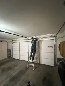 Garage door installation service professional